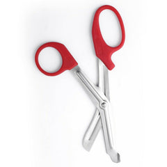 Utility Trauma Scissors Tuff Cut Scissor Nursing Scissors Trauma Shears First Aid Medical Scissors CE (Red 5.5)