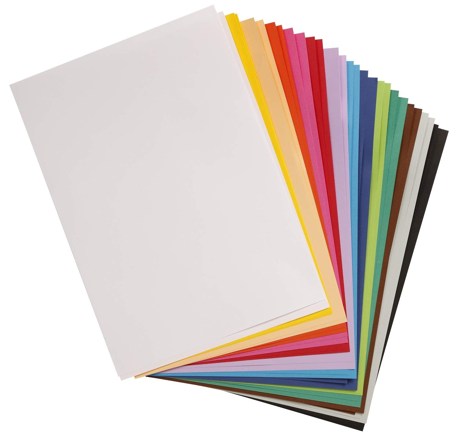 Clairefontaine - Ref 975266C - Maya Smooth Coloured Drawing Card (Pack of 25 Sheets) - 185gsm - A4 (29.7 x 21cm) - Pale Orange Colour - Deep Dyed, Acid Free, pH Neutral