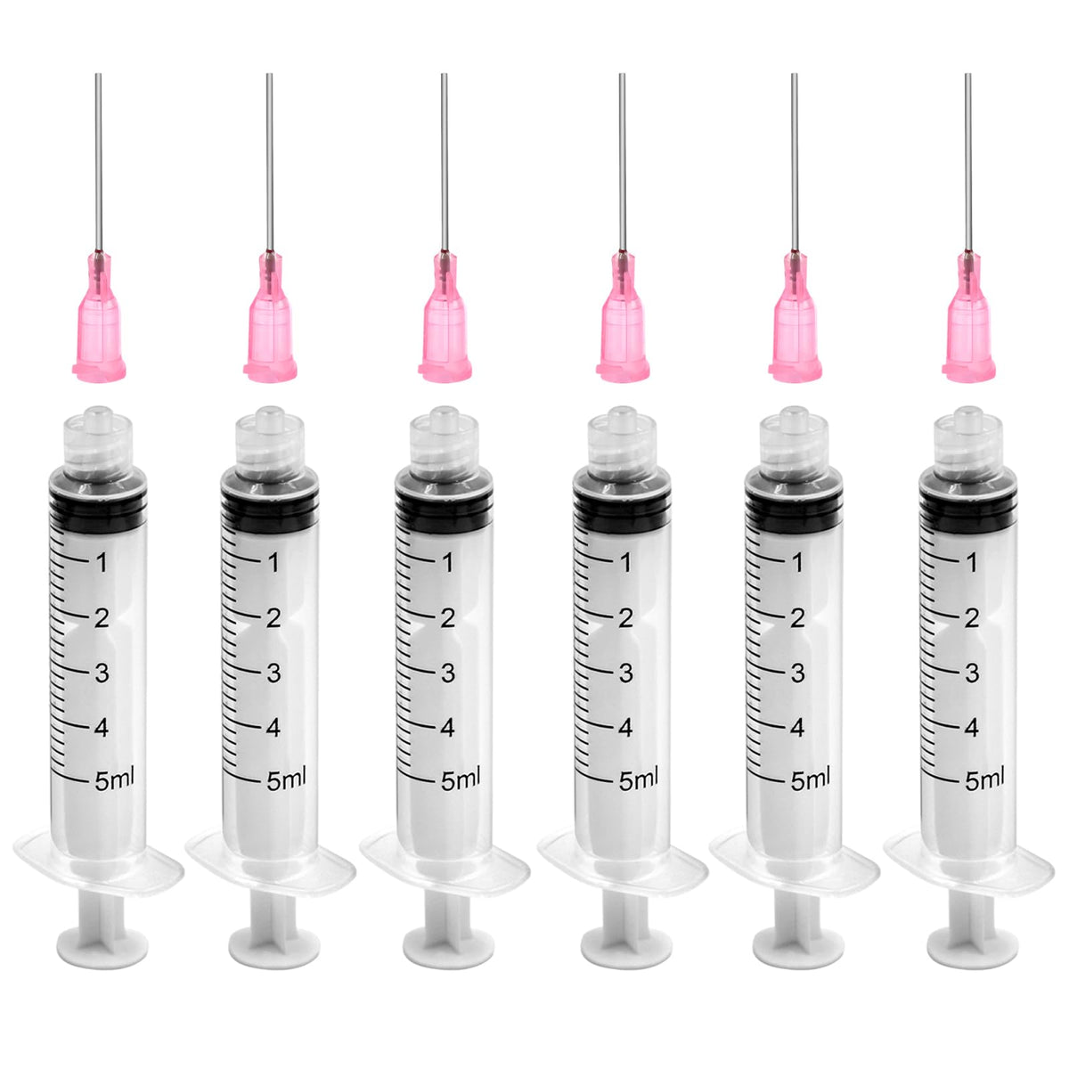 12 Pcs Syringe 5ml, Syringe With Needle, Plastic Syringe, Reusable Fodder Syringes, Colostrum Collection Syringe, Ink Filling Syringe, Syringes For Lab, Glue, Industrial, Scientific Labs