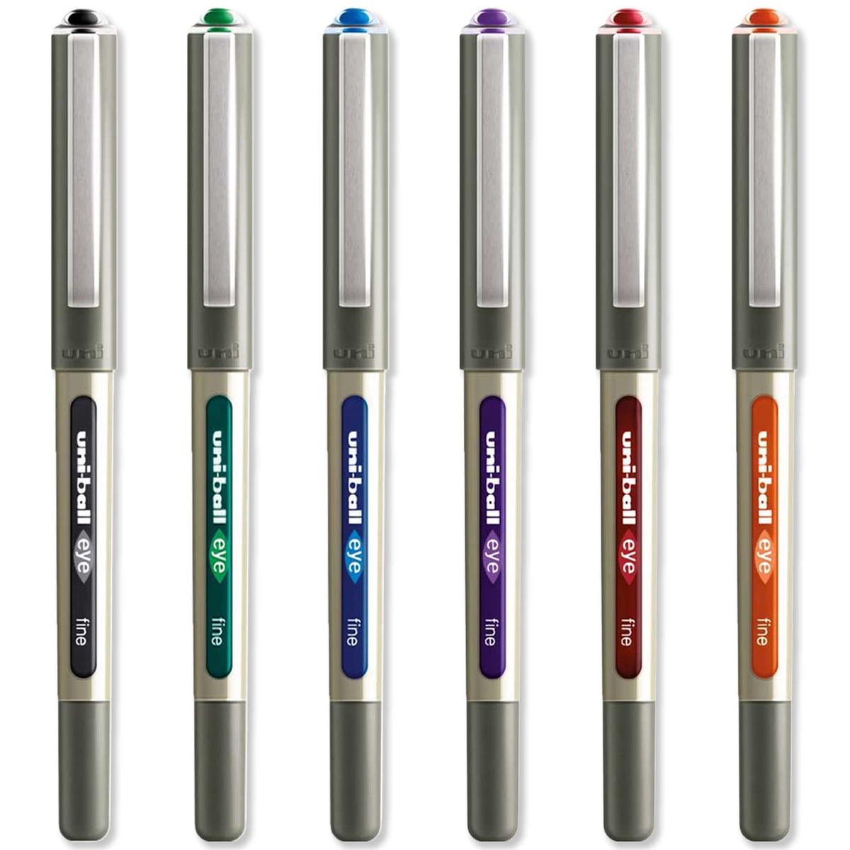 uni-ball EYE - UB-157 Rollerball Pens - 0.7mm Nib - Essential Set - Pack of 6