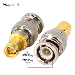 DollaTek four-piece set Coaxial RF connector BNC to SMA connector SMA to BNC adapter