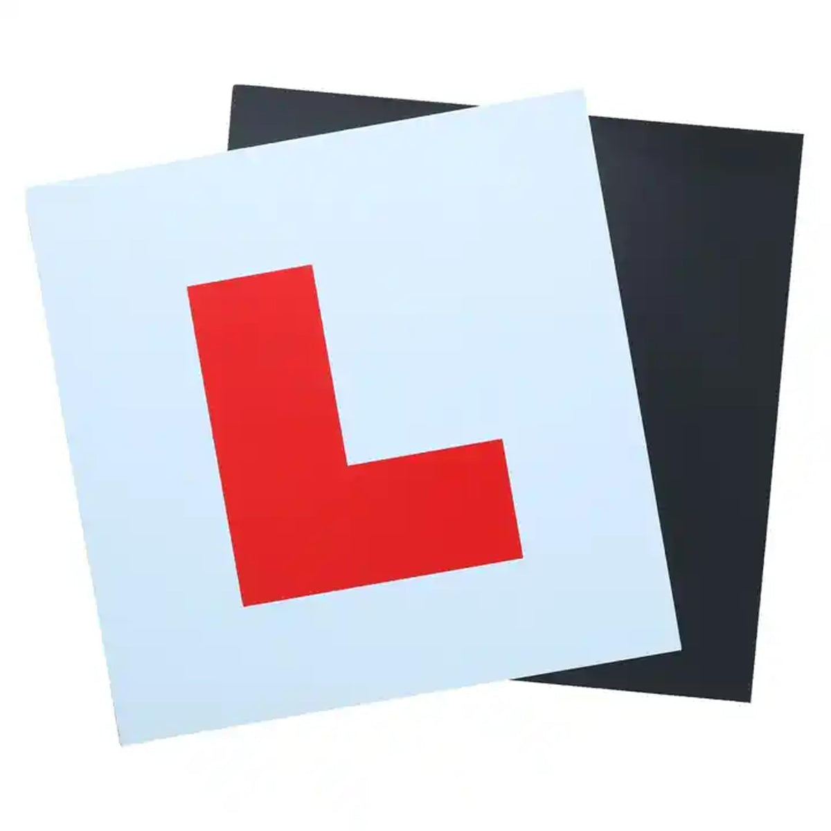 79auto Fully Magnetic L-Plates, Super Strong, Premium 1.3mm Extra Thick, 2-Pack L Plates, Fully Legal Learner Plates for Learner Drivers, UK Weather Resistant, Reusable, Flexible and Easy to Apply