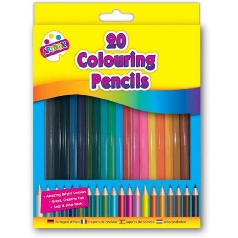 Artbox 20 full size colouring pencils set in 20 assorted colours