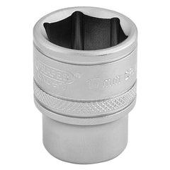 Draper 16543 3/8-Inch Square Drive 6 Point Metric Socket, 17mm Size