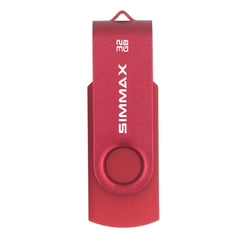 SIMMAX 32GB USB Flash Drives 2 Pack 32GB Memory Stick Swivel Design Thumb Drive USB Stick (32GB Black Red)