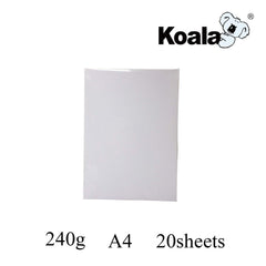 KOALA Inkjet Photo Paper A4 Glossy 20 Sheets 240 GSM for Canon Hp Epson Inkjet Printer