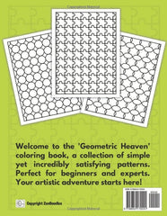 Geometric Heaven: Relaxing and Stress Relieving Adult Coloring Book of Mindful Geometric Patterns (Heavenly Patterns)