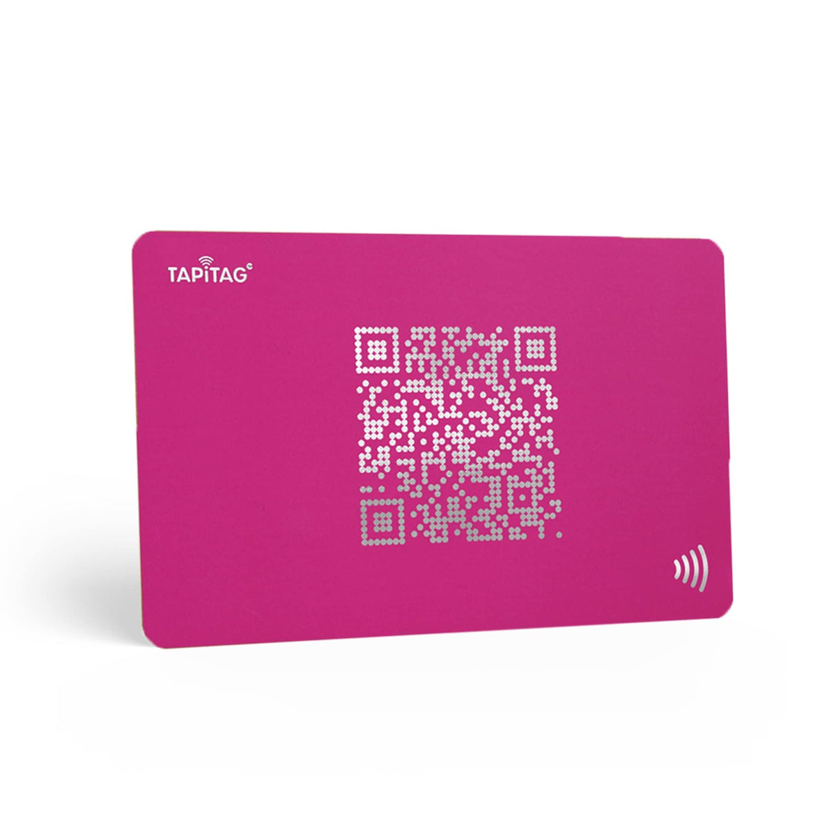 TAPiTAG Digital Business Card NFC Tag and QR (Hot Pink)