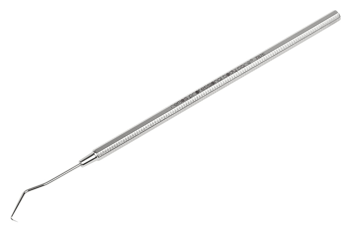 REMOS Probe Made of Stainless Steel with Spring Steel tip 15 cm Slanted-Curved