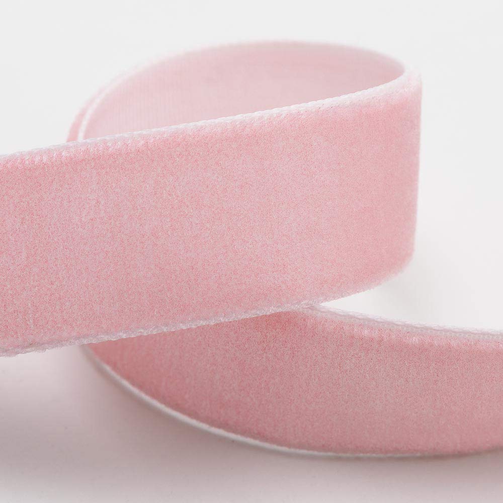 Velvet Ribbon 16mm x 10M - Soft Pink