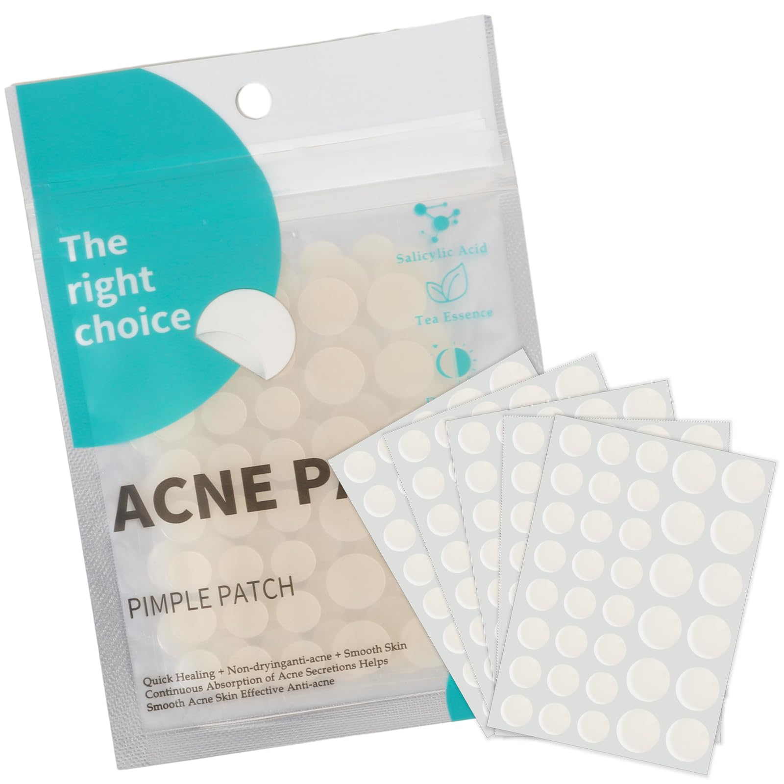 VONKMATT Acne Patches,180 Pieces Pimple Patches,Invisible Patches Stickers,Anti Acne Dots,Spot Treatment Pimple Stickers