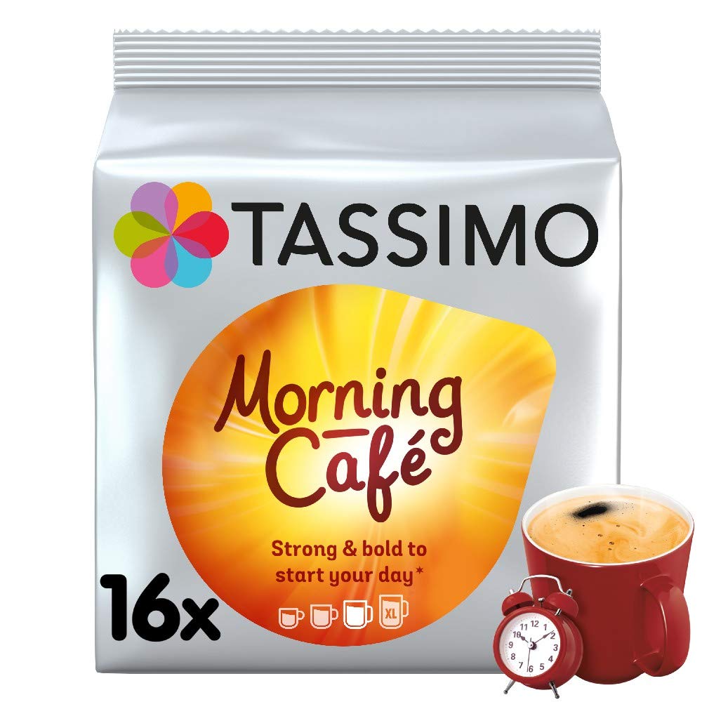 Tassimo Morning Café Coffee Pods x16 (Pack of 5, Total 80 Drinks)