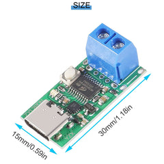 Youmile Type-C USB-C Fast Charging Trigger Module PD2.0 3.0 to DC Decoy Fast Charge Trigger Poll Detector module ZY12PDN with DC Power Adapter Kits DC male cable