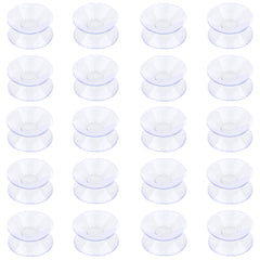 Pawfly Double Sided Suction Cups 3 cm Clear PVC Plastic Suckers for Glass Table, 20 Pack