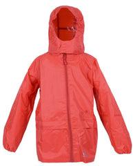 DRY KIDS packable jacket bright red 13/14yrs