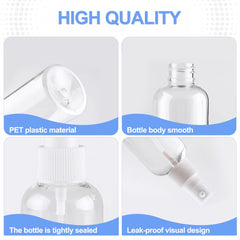 Hanyousheng 4Pcs Spray Bottles, 0.7oz/20ml Spray Bottles Small, Plastic Spray Bottles,Mini Spray Bottle, Travel Spray Bottle, Empty Spray Bottle, for Traveling Make-up Skincare Cleaning