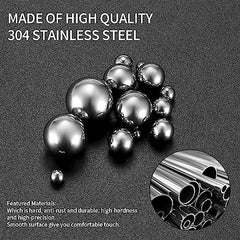 600 Pcs Precision Ball Bearings, Stainless Steel Bearings Balls Set, 13 Sizes Bicycle Bearing Steel Ball Assortment Kit for Bicycles, Skateboard, Motorcycles, Casters