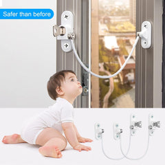 6 Pcs Window Restrictor Locks for Kids Window Restrictors UPVC Baby Security Window Locks with Screws Keys for Baby Child Children Safety, Window Locks Door Locks for Home Public School and Commercial