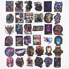 Marvel Avengers Stickers 108 Pcs - Laptop Vinyl Waterproof Sticker for Car Luggage Water Bottle Skateboard Motorcycle Bicycle Decal Graffiti Patches, Superhero Stickers Decal