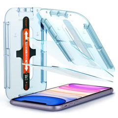 Spigen EZ Fit Tempered Glass Screen Protector for iPhone 11 and iPhone XR - 2 Pack