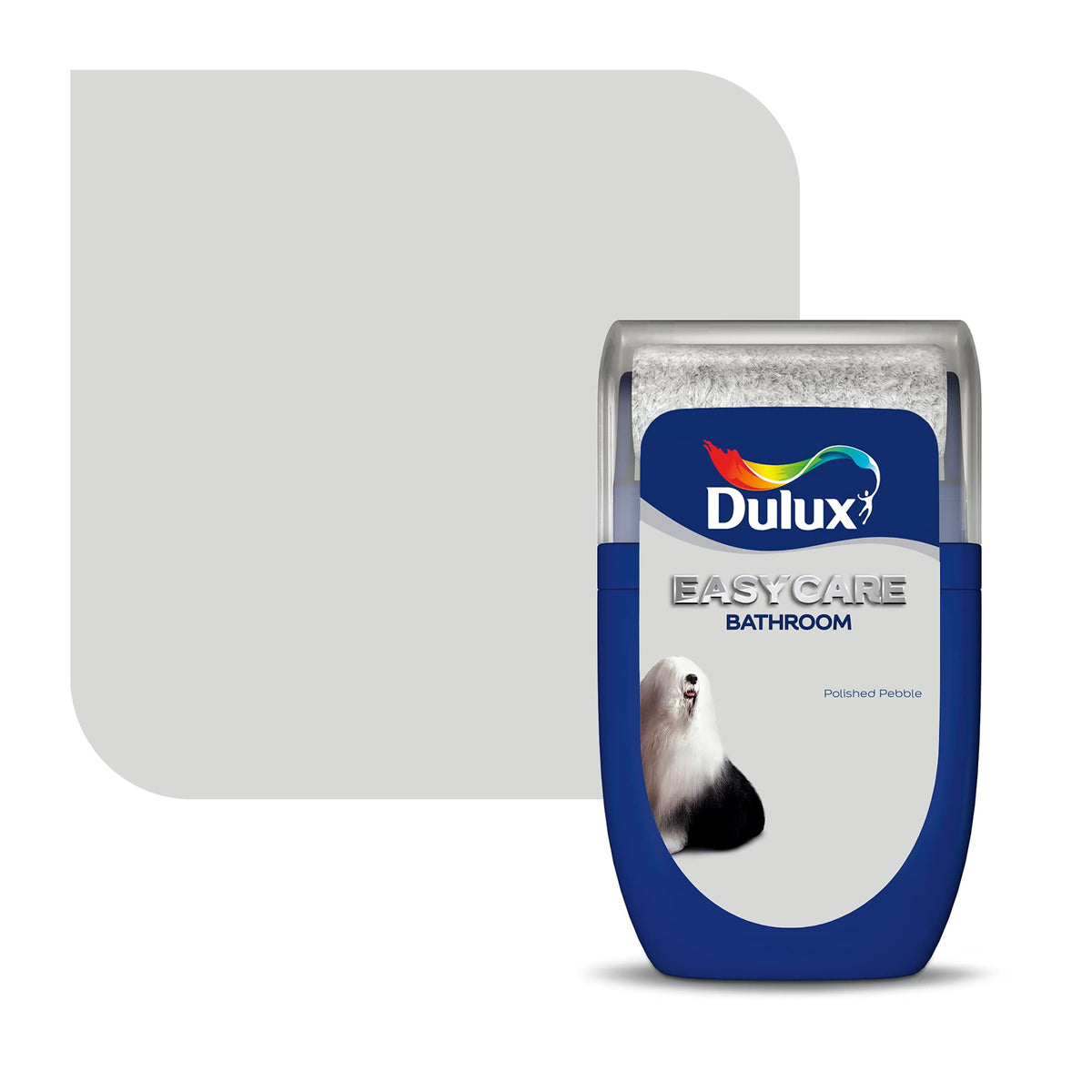 Dulux Easycare Bathroom Tester Paint, Polished Pebble, 30 ml, Packaging may vary