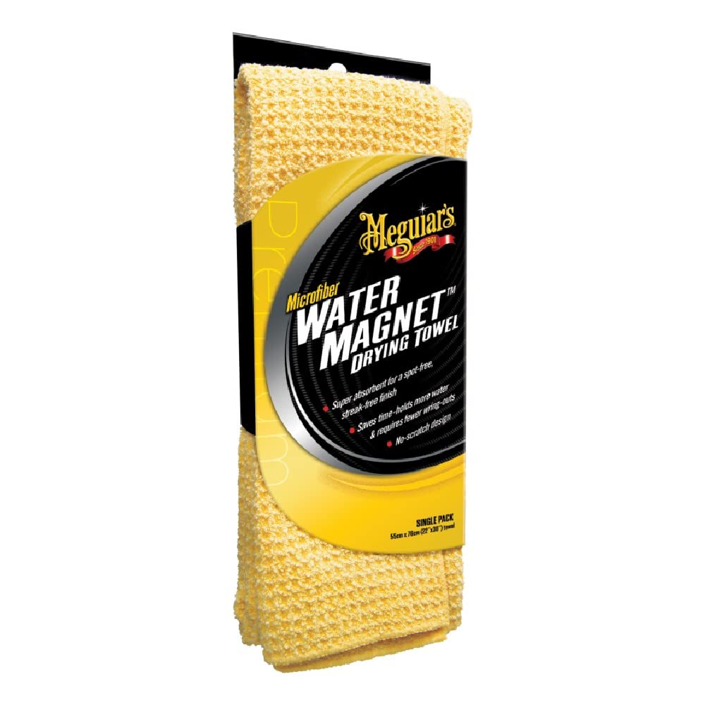 Meguiar's X2000EU Water Magnet Microfibre Drying Towel, Gelb