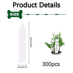 300PCS Plant Labels for Outdoor Plants, Plant Labels Plastic, Plant Tags, Plant Markers & Labels, Garden Labels, Plant Label for Seed Herb Seedling Vegetable Flower Potted Plants