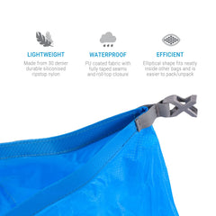 Lifeventure Unisex Ultralight Dry Bag, Blue, 5 Litre