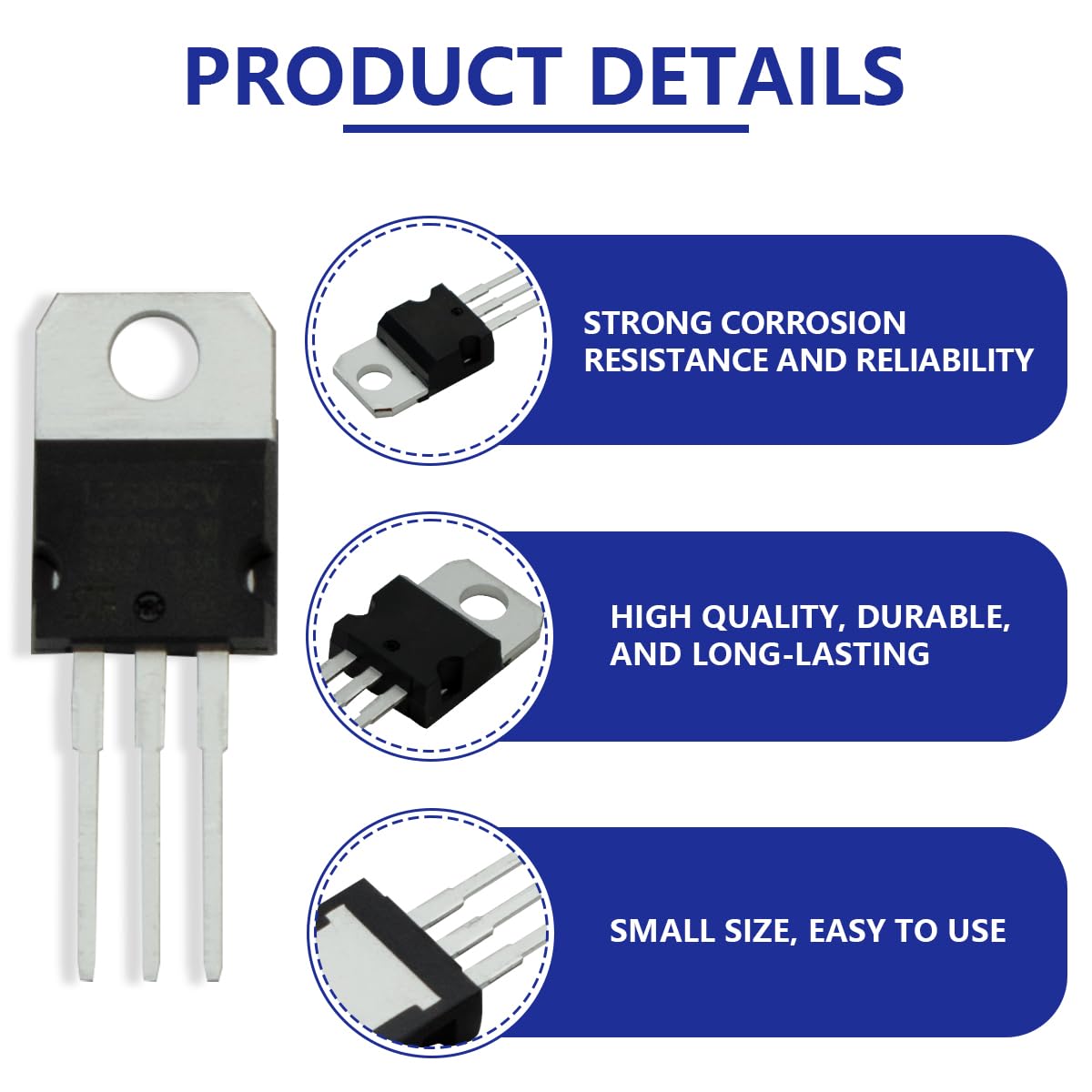 Innfeeltech 10Pcs L7809 Linear Positive Voltage Regulator 9V 1.5A to 220 Three-Terrminal Regulator