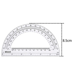 eBoot Plastic Protractor Protractor 180 Degrees, 4 Inch and 6 Inch, Clear, 2 Pieces