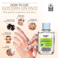 ican London 100% pure vegetable glycerine 50ml travel size