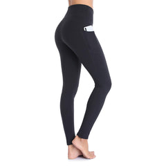 Occffy Gym Leggings Womens High Waist Leggings for Women Workout Yoga Pants with Pockets for Women DS166 （Black, XXL）