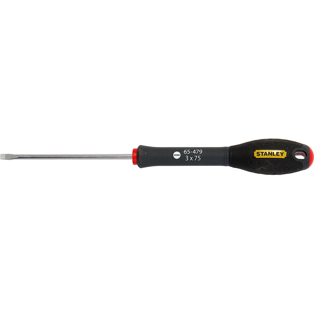 Stanley 1-65-479 Fat Max Screwdriver Flared 3X75Mm-Black And Red