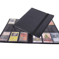 360 Pockets Trading Cards Album - 9 Pocket Trading Card Album, Card Holder for Cards Card Binder Album 360 Pockets with Elastic Strap, Game Card Storage Folder 20 Pages 9 Pocket Waterproof Booklet