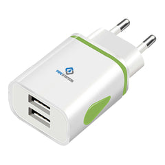 Pipestation European USB Plug Adapter - European USB Charger Plug with 2 USB Ports - European Plug Adapter - Continental EU Travel Adapter - EU USB Plug Adaptor for Greece Turkey France Spain Italy