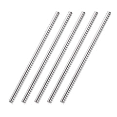 TOP-VIGOR 5Pcs 5mm x 150mm 304 Stainless Steel Round Rods, Metal Solid Round Shaft Rods Lathe Bar Stock for DIY Crafts Car Helicopter Airplane Model