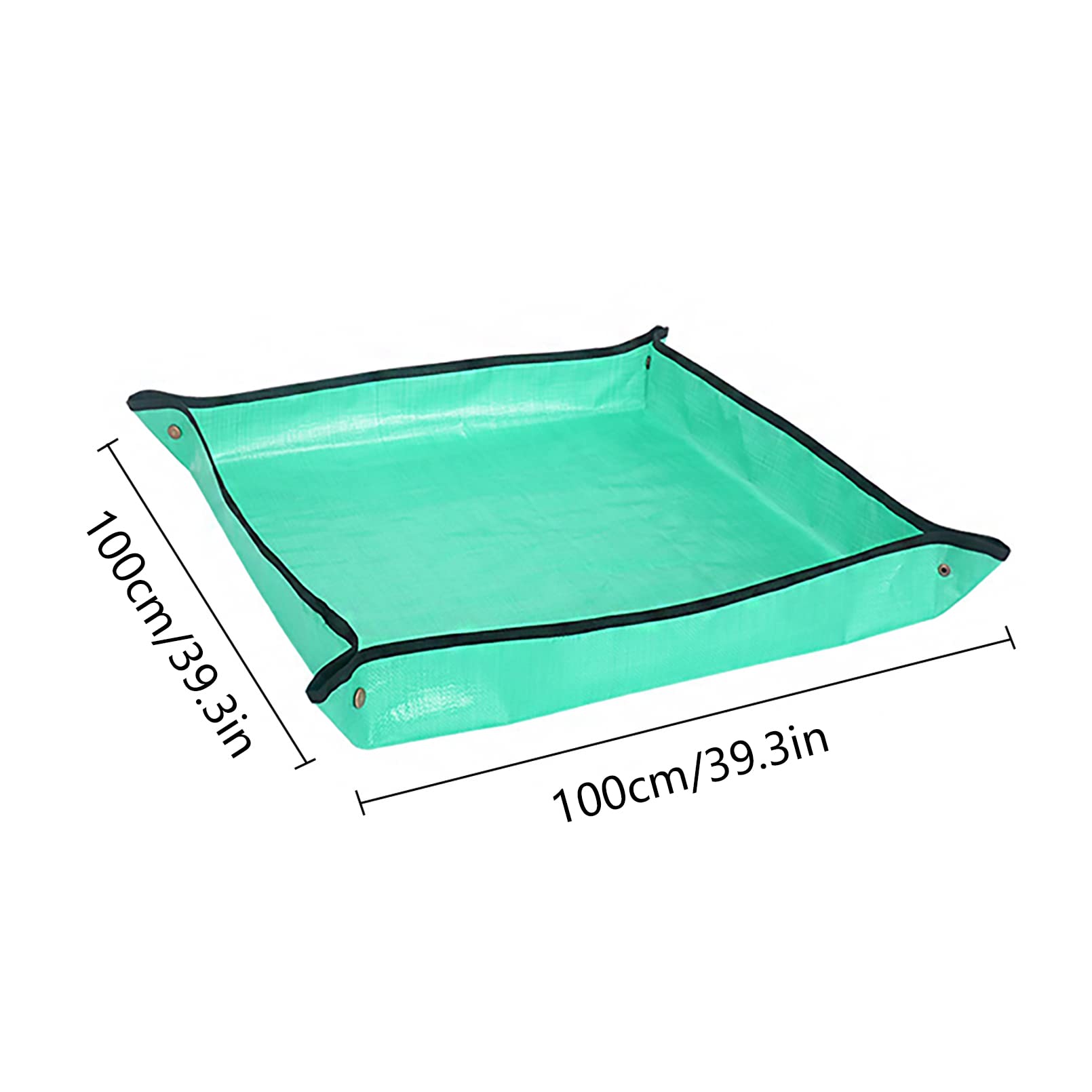 Nwvuop 100cm x 100cm Plant Repotting Mat Waterproof Planting Operation Mat Thicken Indoor Transplanting Planting Tarp Mat, Green