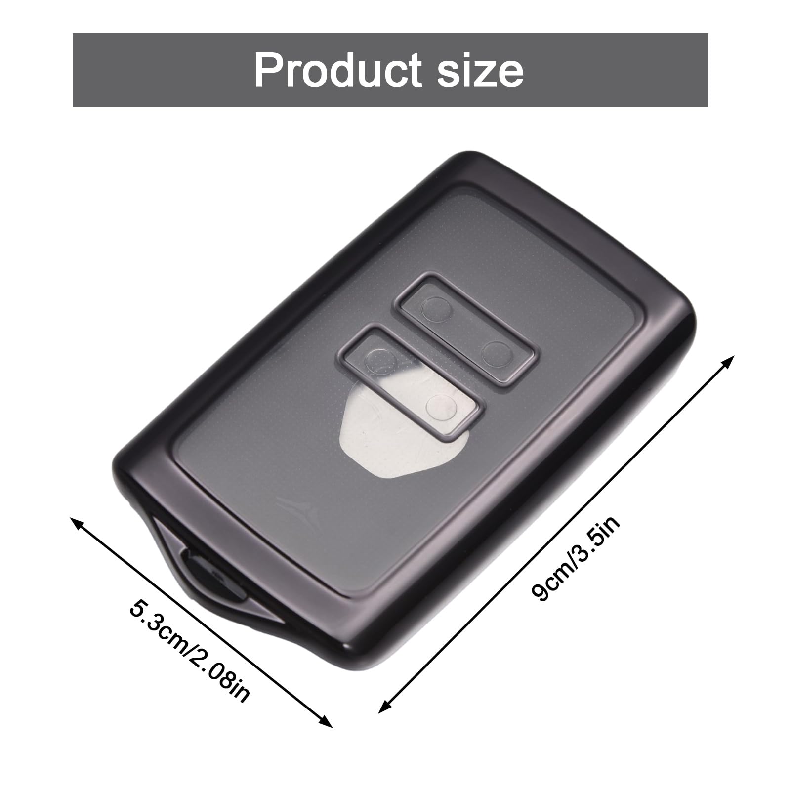 ORUZA Car Key Cover for Renau1t, 4 Buttons Car Key Fob for Renau1t, TPU Cover Shell with Keychian for Renau1t Clio Megane Koleos Kadjar Talisman Captur Espace Dacia Duster Black