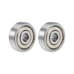 sourcing map 634ZZ Deep Groove Ball Bearing 4x16x5mm Double Shielded Chrome Steel Bearings 2-Pack