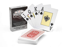 Poker Night Pro Professional Waterproof Playing Cards Plastic 100%   Texas Holdem Poker Cards (Red Backs)   54pcs Including 2 Jokers   Jumbo Index   Super Casino Quality