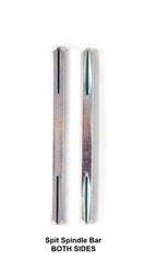 Spindle Bar Replacement for Door Handle 8mm x 140mm Length Split Steel Zinc Finish Pack of 1 (Split 140mm x 8mm)