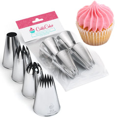 CukkiCakes Professional Piping Nozzle (n2) for Drawing and Writing on Biscuits, Cakes and Cupcakes - Piping Tip/Icing Nozzle Compatible with Pastry Bag - Made in Korea