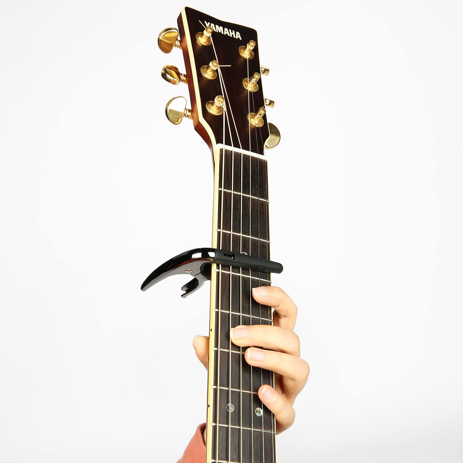 SGPRO Capos for Acoustic Guitars, Electric Guitars and Ukulele, Superior Zinc Alloy and Silicone Made (Minimal Black)