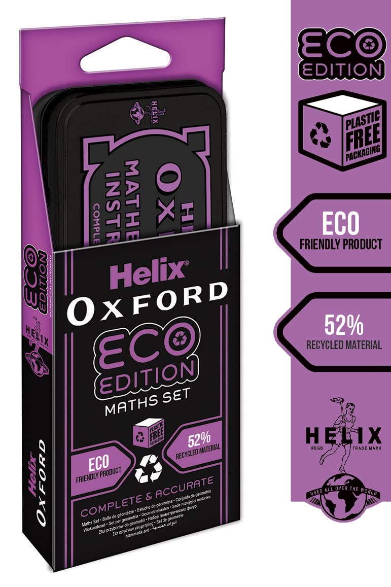 Helix Oxford Eco Maths Set - Pink