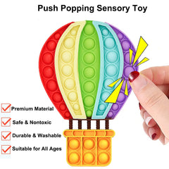 Fidget Toys Push Bubble Pop Sensory Fidget Toy Silicone Popping Party Game Toy Stress Anxiety Reliever Toy Birthday Gift Toys