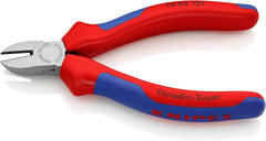 Knipex Diagonal Cutter black atramentized, with multi-component grips 125 mm (self-service card/blister) 70 02 125 SB