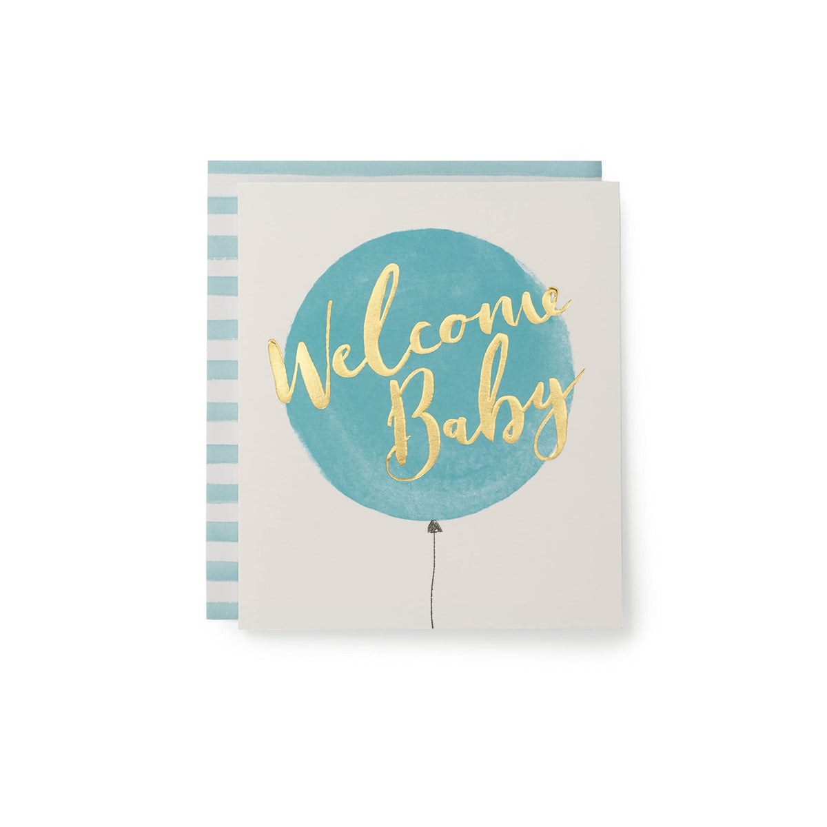 UK Greetings - Kindred - Welcome Balloon - Baby Boy Card, Multi, 137 mm x 159 mm