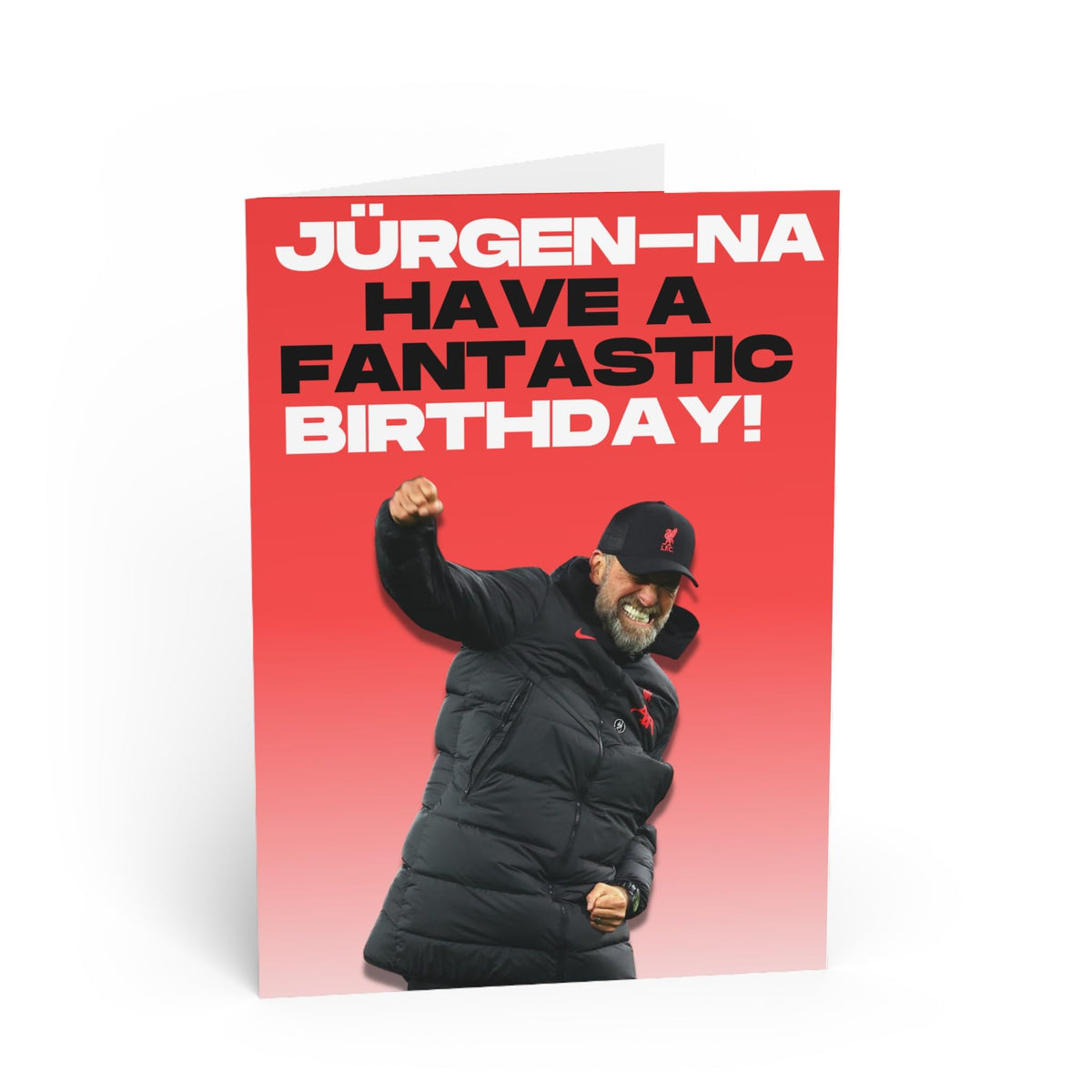 Jürgen Klopp Funny Birthday Cards for Men Him - Liverpool Fan Birthday Card - Football Happy Birthday Card for Dad Brother Son Nephew Step Dad Grandad Uncle