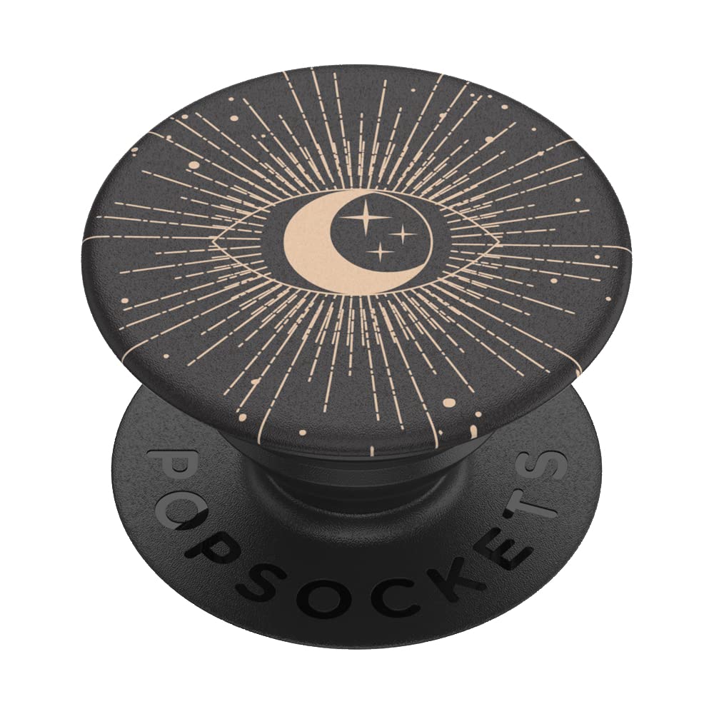 PopSockets 800448 PopGrip - Expanding Stand and Grip with Swappable Top - All Seeing,Black