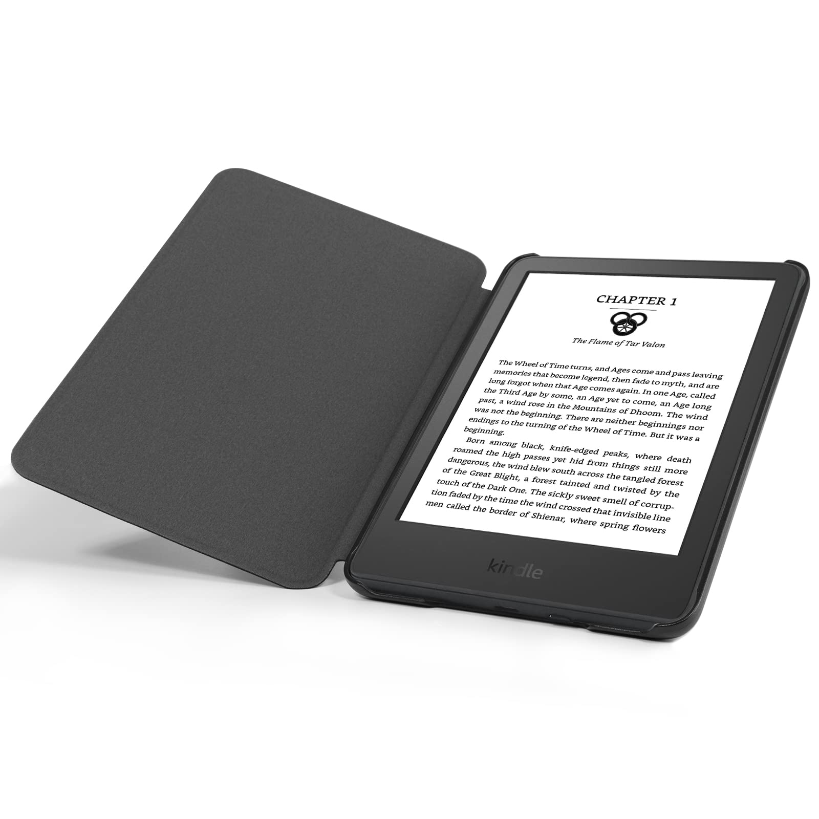 CoBak Case for All New Kindle (6 inches 2022 release) 11th Generation, Will Not Fit Kindle Paperwhite, Premium PU Leather Smart Cover with Auto Sleep/Wake for Kindle 2022, Black